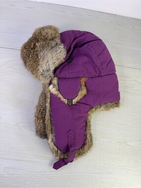 Mad Bomber purple Fur-Lined Hat size large